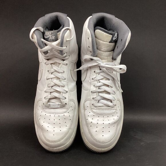 Nike Air Force 1-Men\'s Sz 11.5 -High Charcoal-White Basketball Shoes- CD0910-100 main image 8